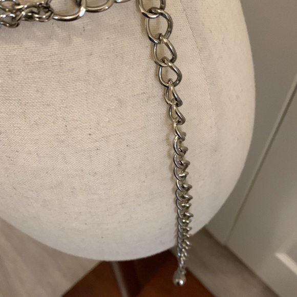 Silver belt. Solid piece with clasp. - Picture 4 of 11